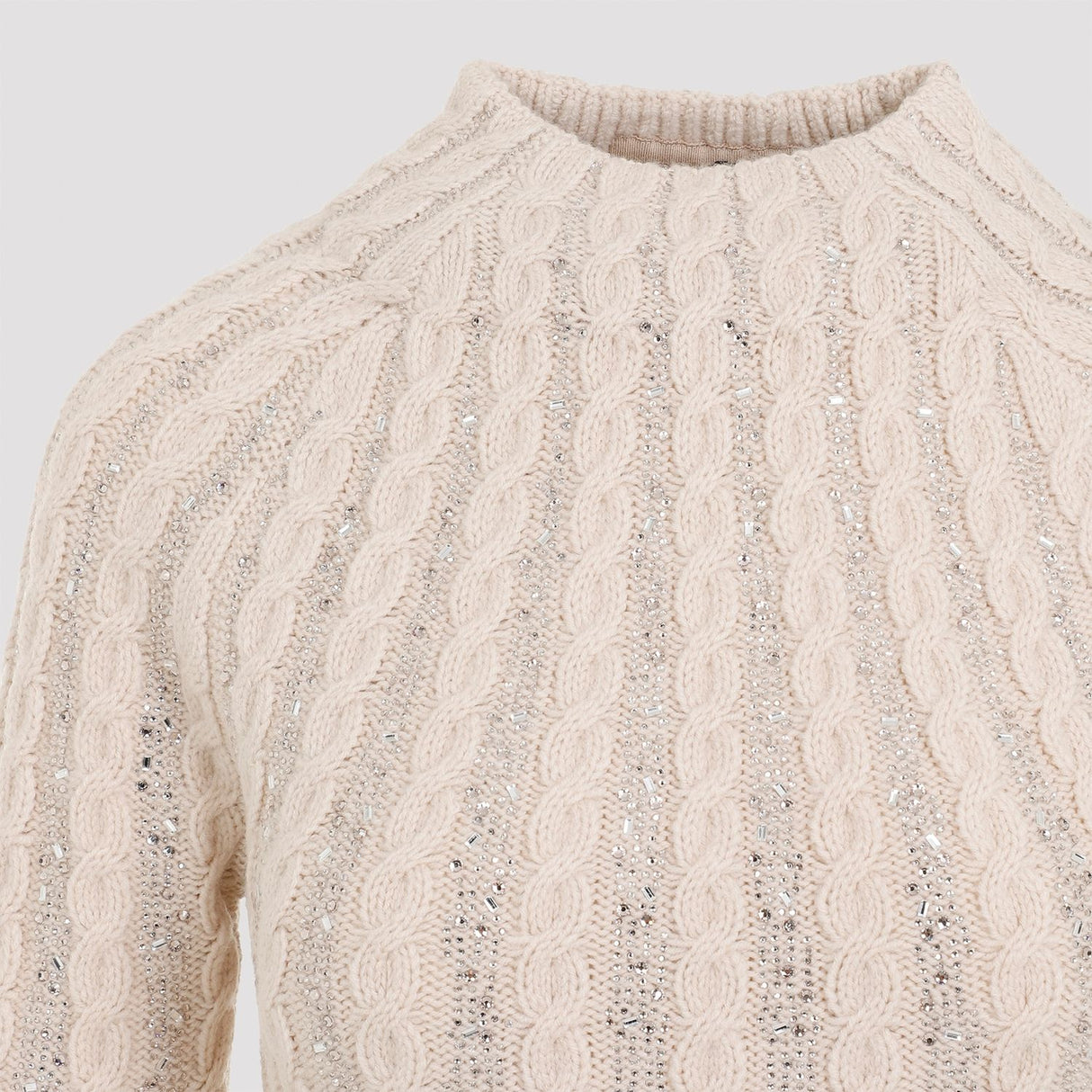 ERMANNO SCERVINO Luxurious Virgin Wool Blend Turtleneck Sweater