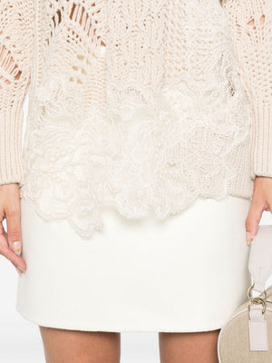 ERMANNO SCERVINO Lace Oversized Sweater