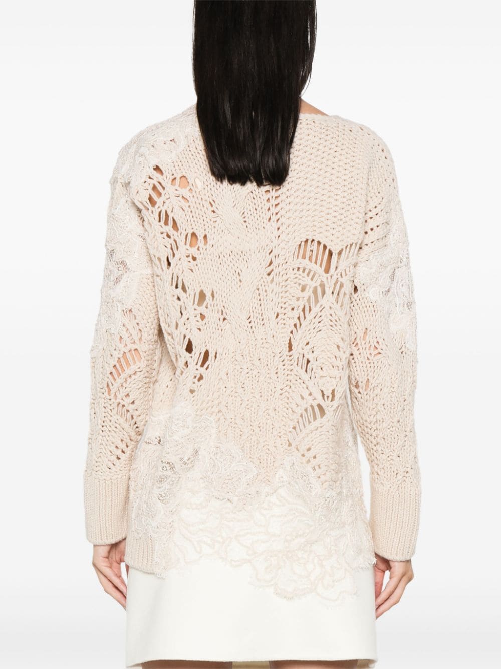 ERMANNO SCERVINO Lace Oversized Sweater