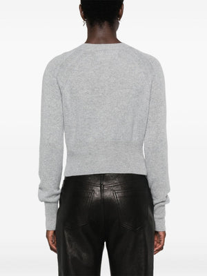 ERMANNO SCERVINO Chic Cashmere Knit Cardigan - Cropped Fit