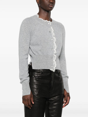 ERMANNO SCERVINO Chic Cashmere Knit Cardigan - Cropped Fit