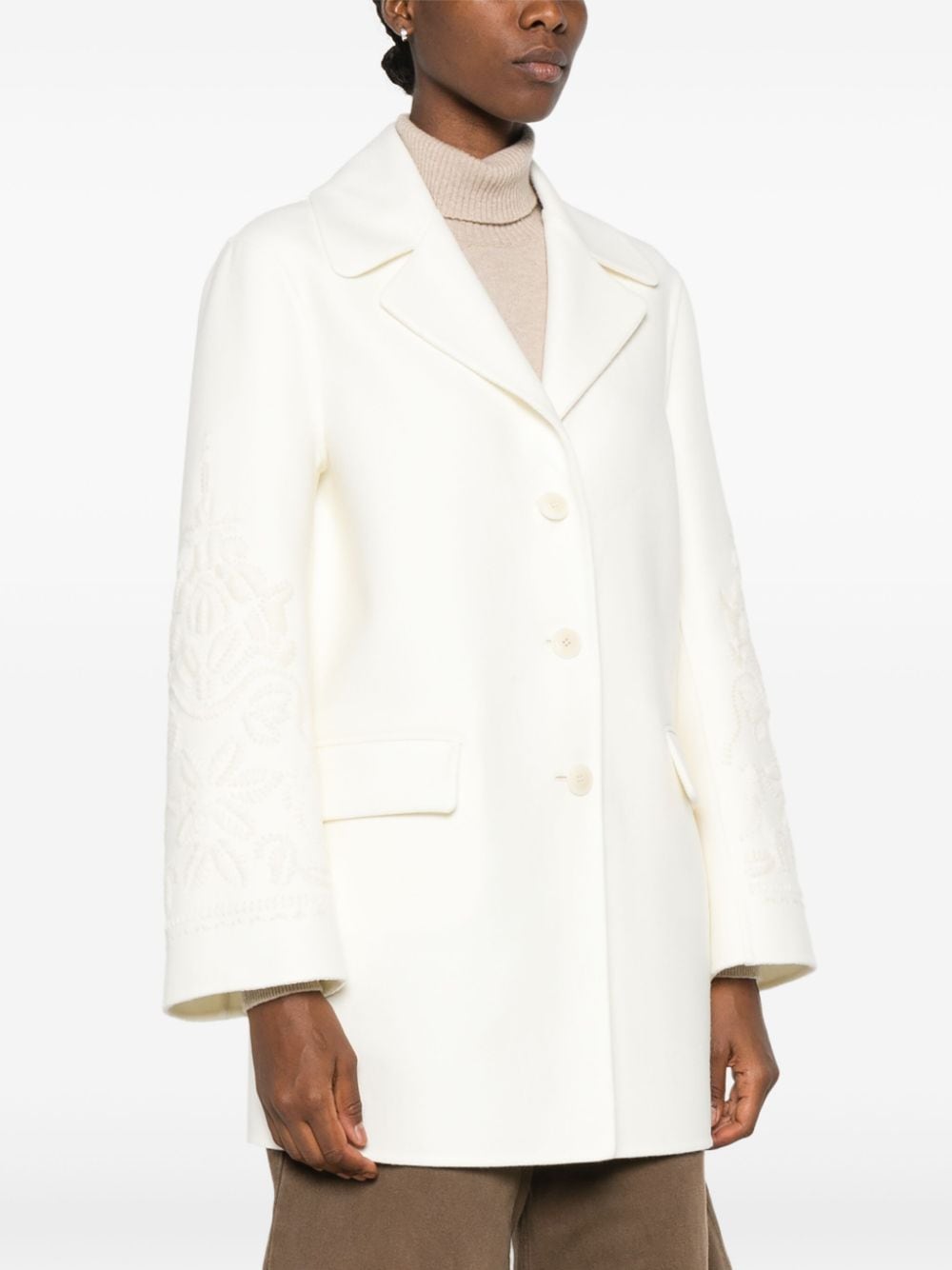 ERMANNO SCERVINO Chic Wool Single-Breasted Jacket for Women - Fall/Winter 2024