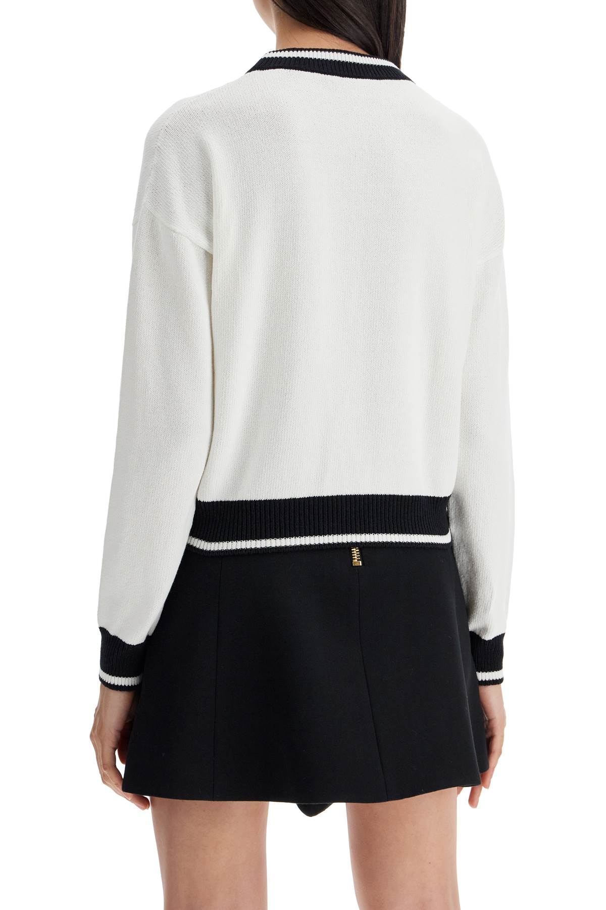 BALMAIN Chic Boxy Cotton-Lyocell Blend Crew Neck Shirt