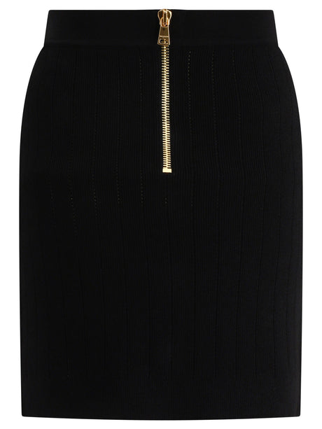 Chân váy mini màu đen dành cho phụ nữ - Phong cách thời trang 24FW