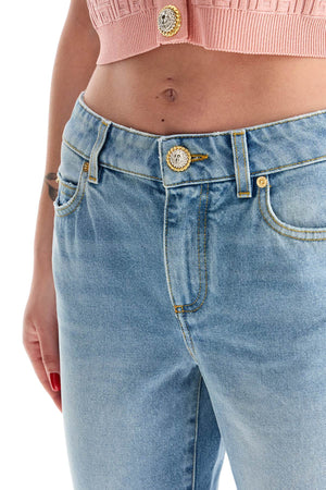 Quần Jeans Ống Loa Cạp Trung