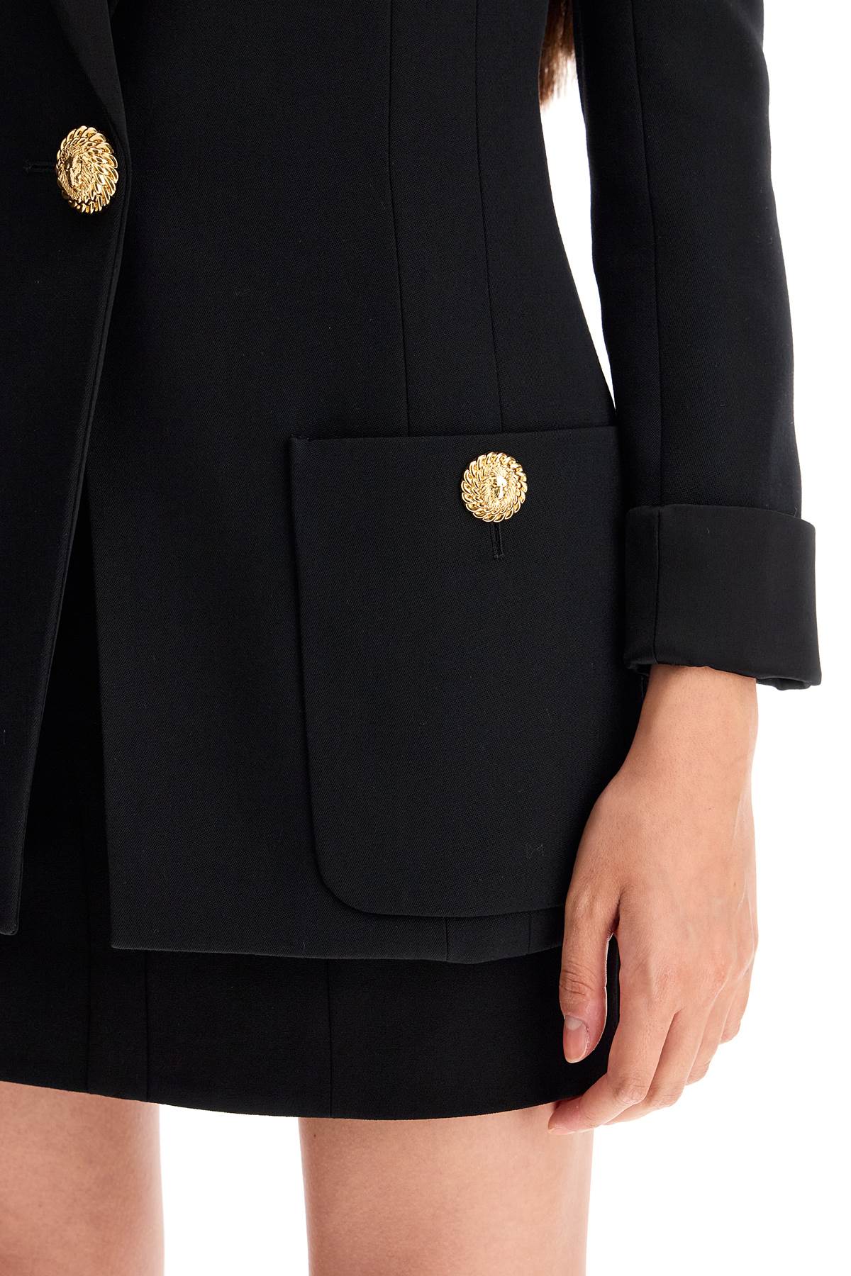 BALMAIN Elegant One-Button Wool Jacket