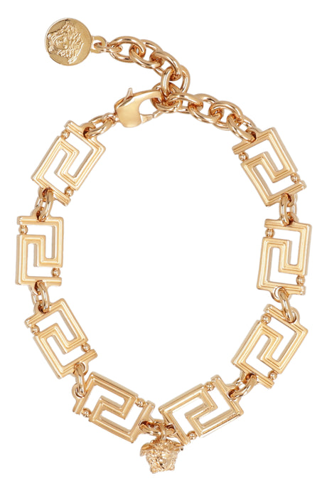 VERSACE Elegant Golden Greek Motif Bracelet