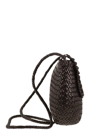 DRAGON Medium City Crossbody Handbag - Woven Leather