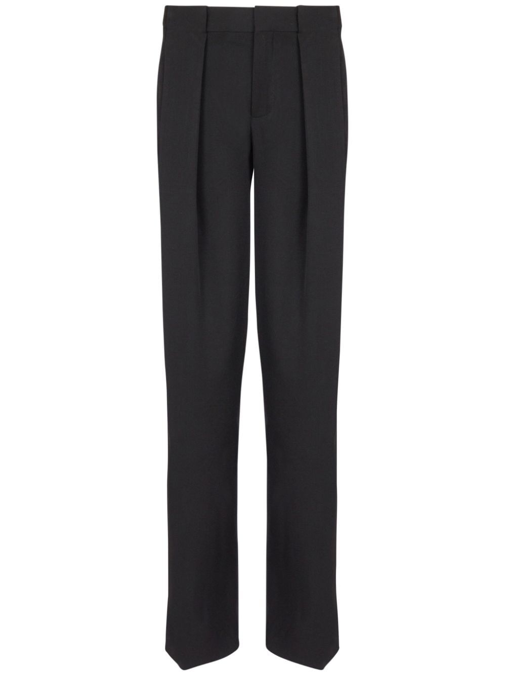 BALMAIN Tailored Pleated Wool Pants