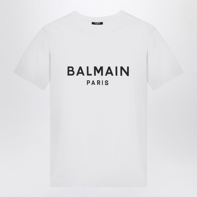 BALMAIN Organic Cotton Logo Tee