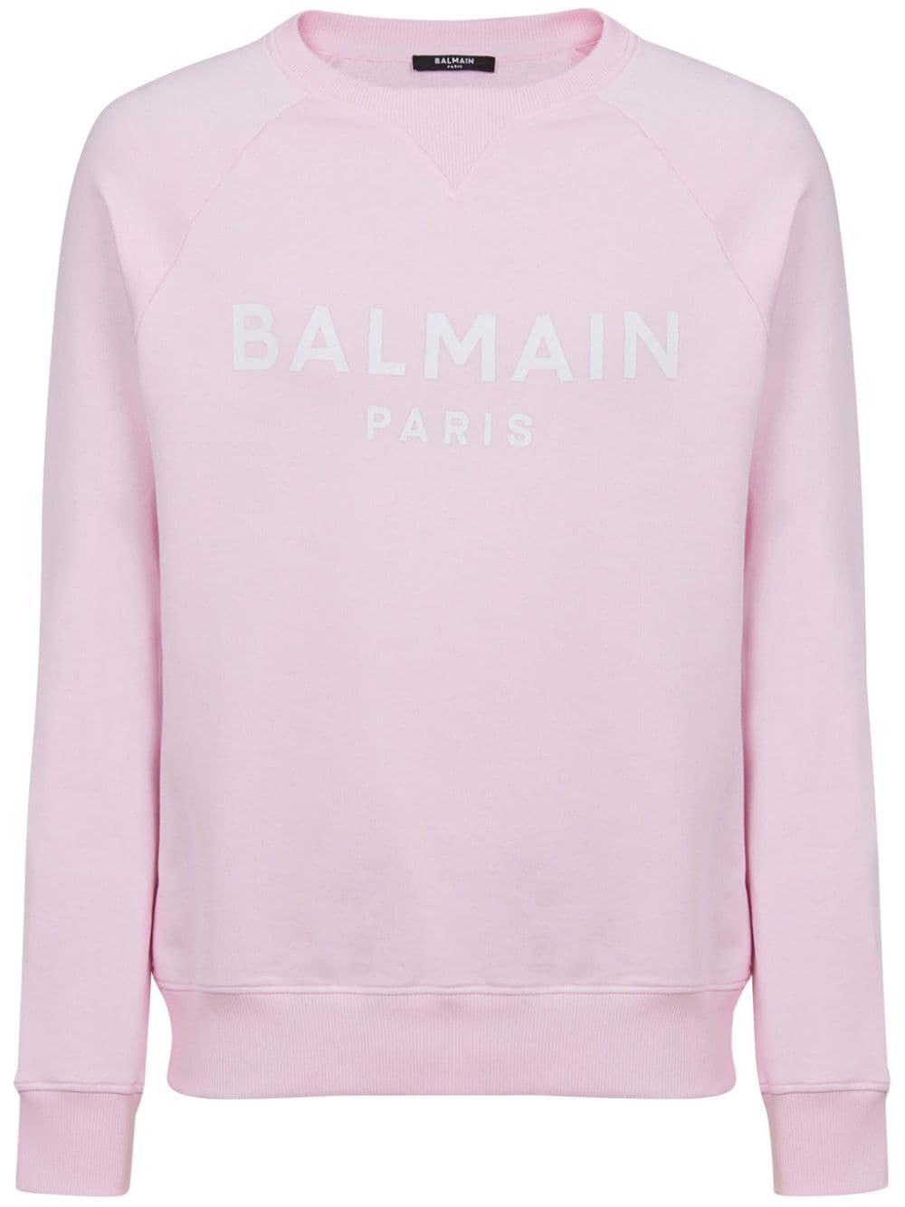 BALMAIN سويت شيرت بطباعة