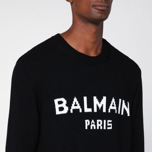 BALMAIN Oversized Embellished Logo Sweater