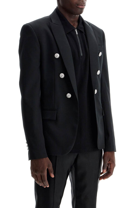 BALMAIN Elegant Six-Button Wool Blazer