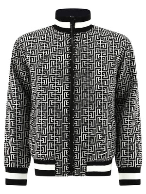 BALMAIN Men's Reversible Monogram Bomber Jacket