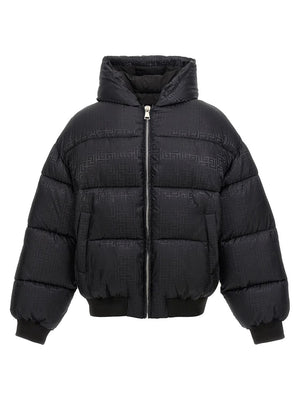 BALMAIN Luxury Monogram Hooded Puffer Jacket