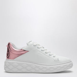 JIMMY CHOO Diamond Maxi Women’s White/Pink Metallic Sneaker