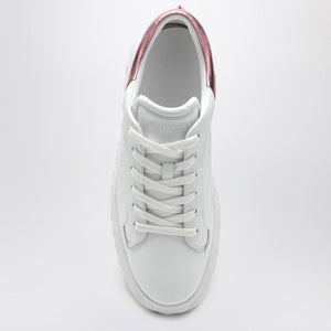 JIMMY CHOO Diamond Maxi Women’s White/Pink Metallic Sneaker