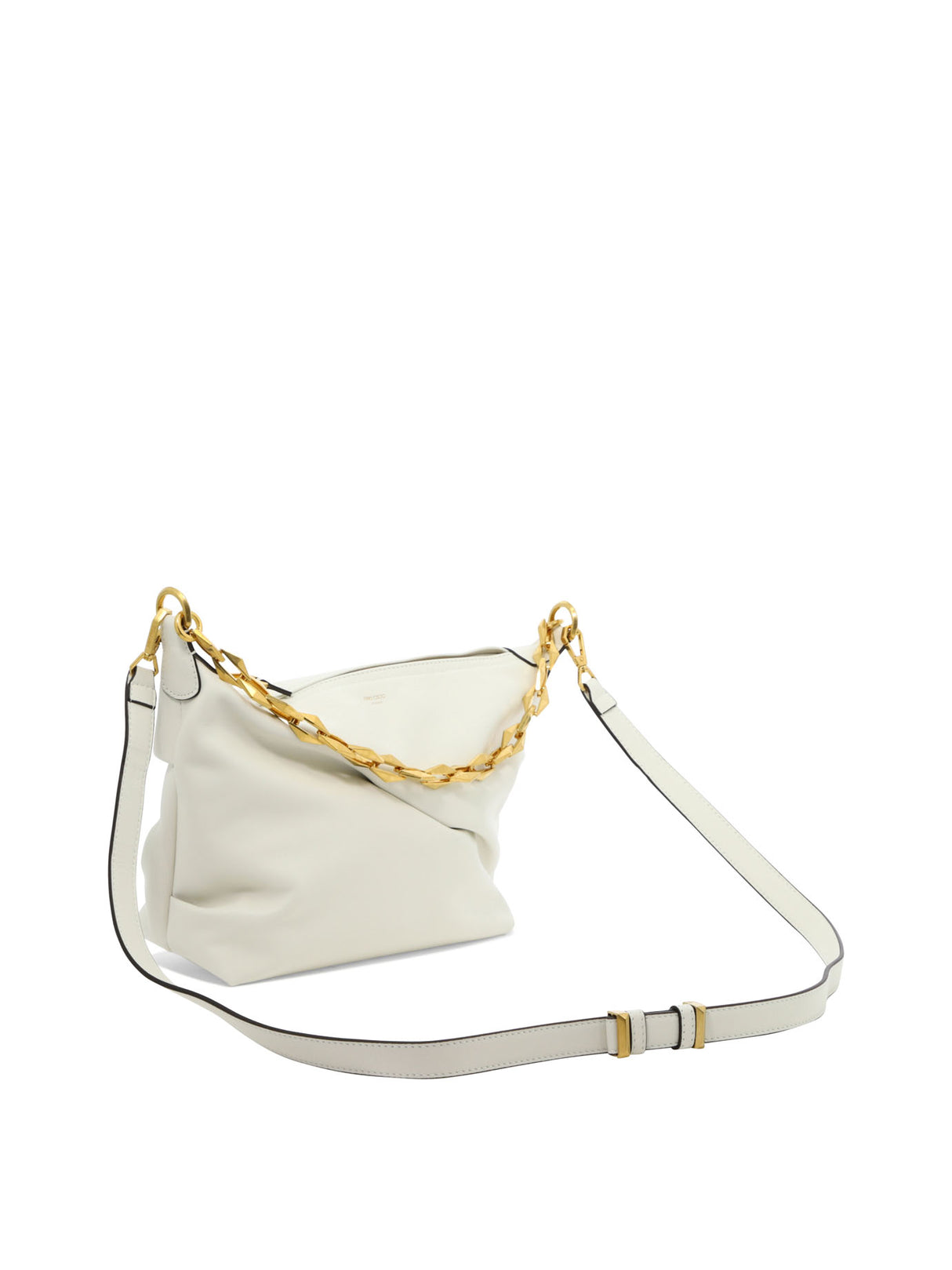 White Diamond Soft Hobo Handbag