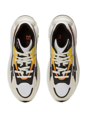 BALMAIN Run Row Leather & Nylon Sneakers