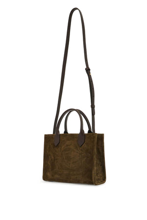 BALMAIN Suede B-ARMY Tote Handbag