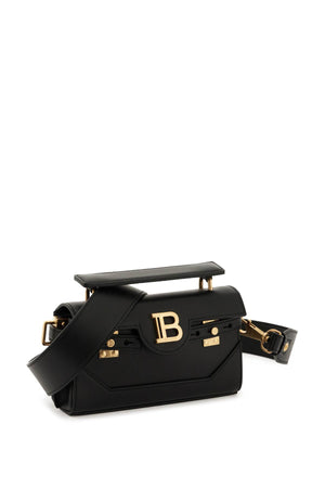 BALMAIN Elegant Mini Leather Clutch with Gold Detailing