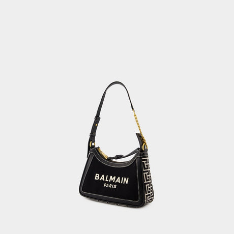 BALMAIN Elegant Monogram Mini Shoulder Bag