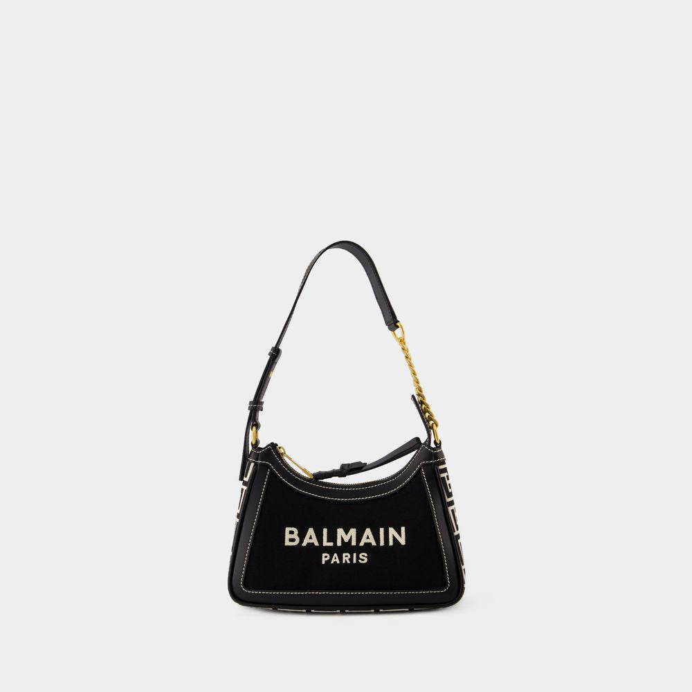 BALMAIN Elegant Monogram Mini Shoulder Bag