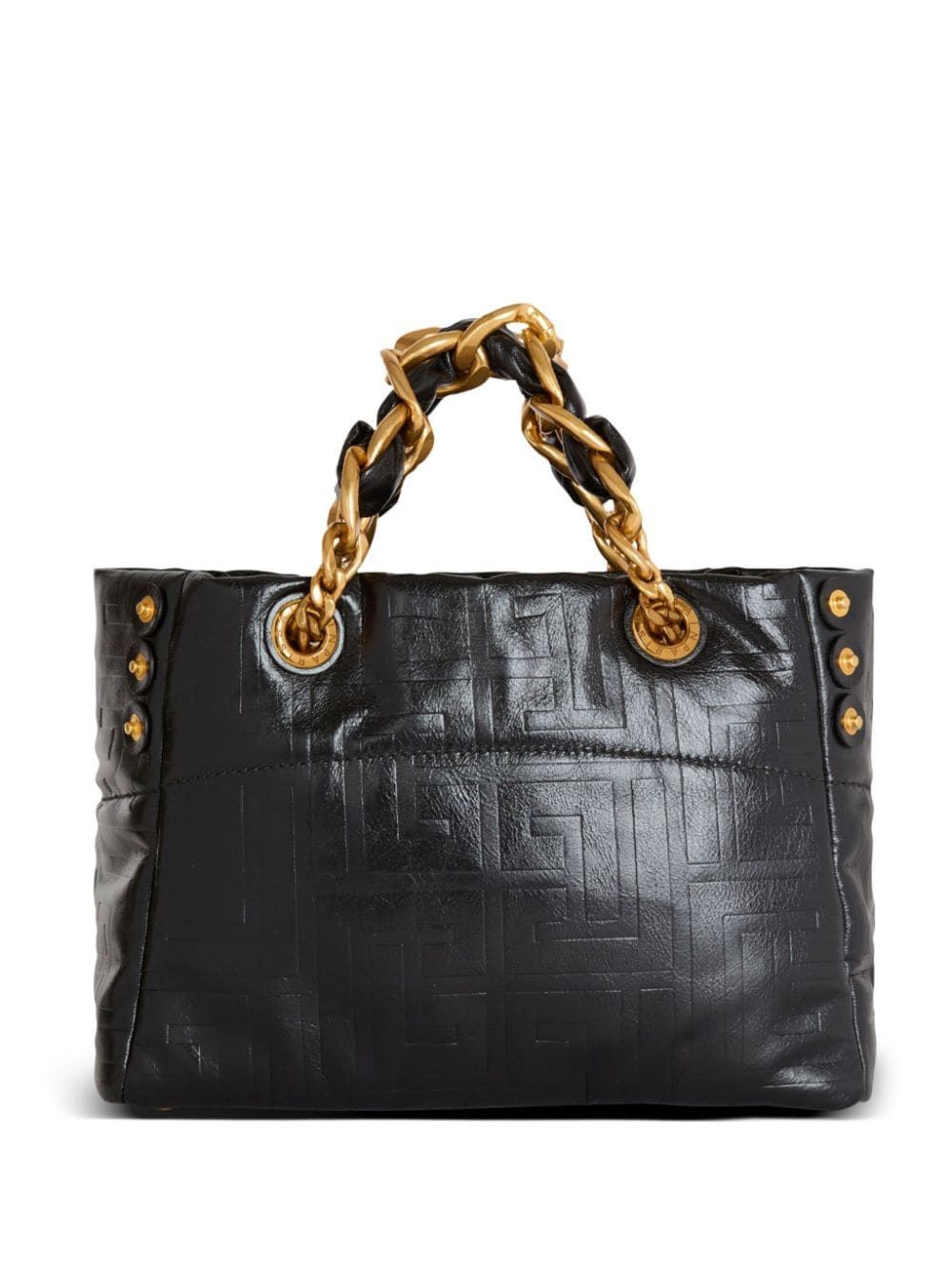 BALMAIN Elegant Noir Mini Tote - Small