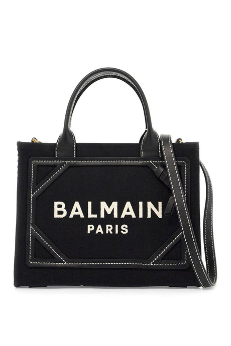 BALMAIN Elegant Monogram Canvas Tote