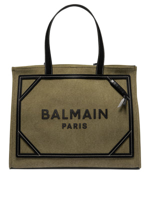 BALMAIN Trendy Green Shoulder Bag for Women | 24FW Collection