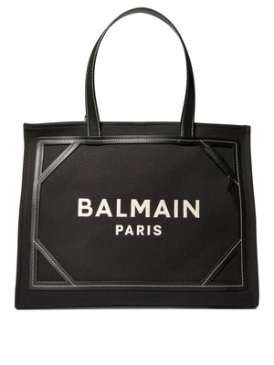 BALMAIN B-Army Medium Cotton Shoulder Bag