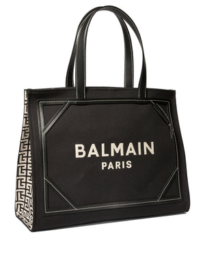 BALMAIN B-Army Medium Cotton Shoulder Bag