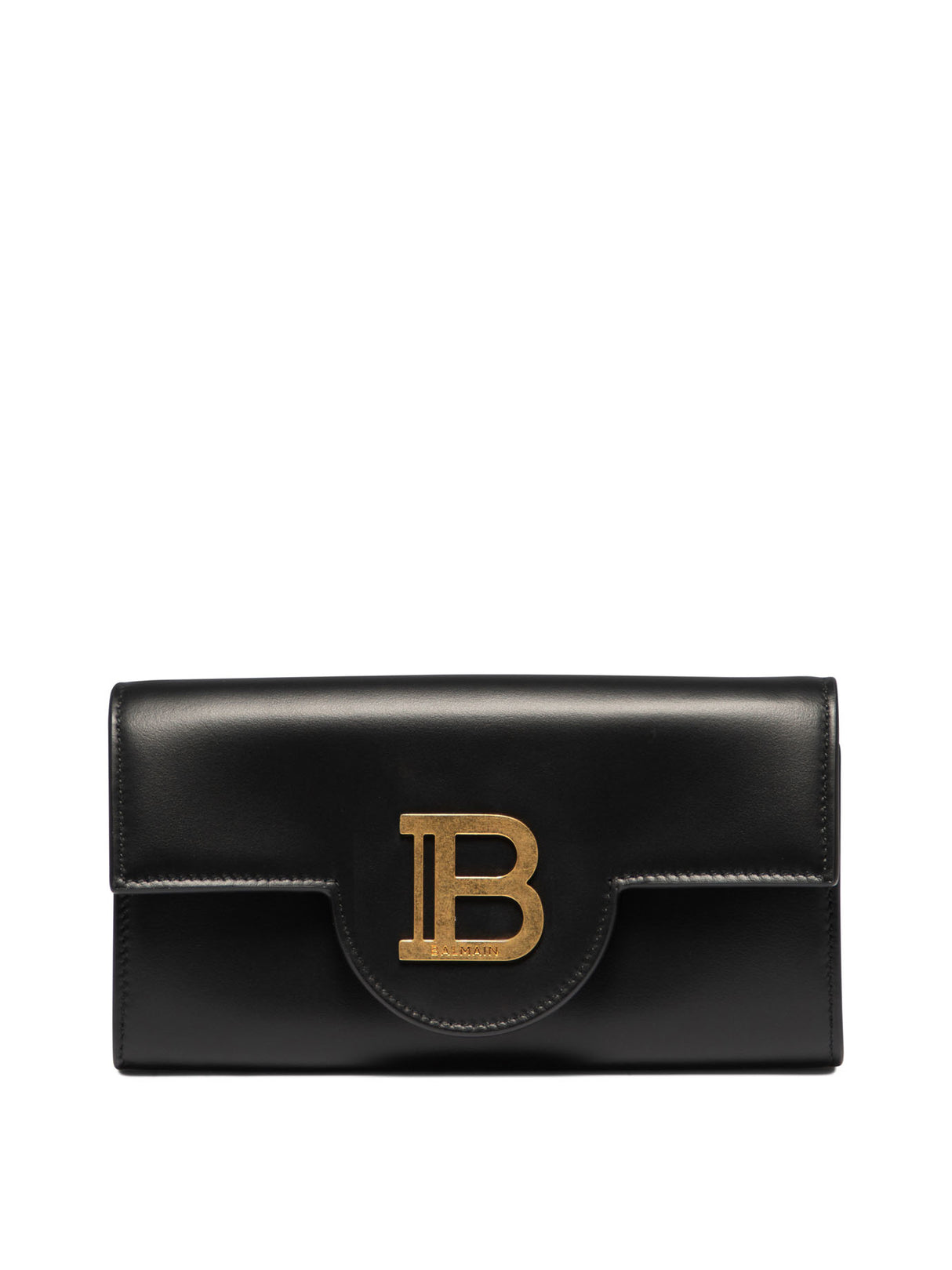 محفظة جلدية سوداء فاخرة مع سلسلة للنساء الأنيقات