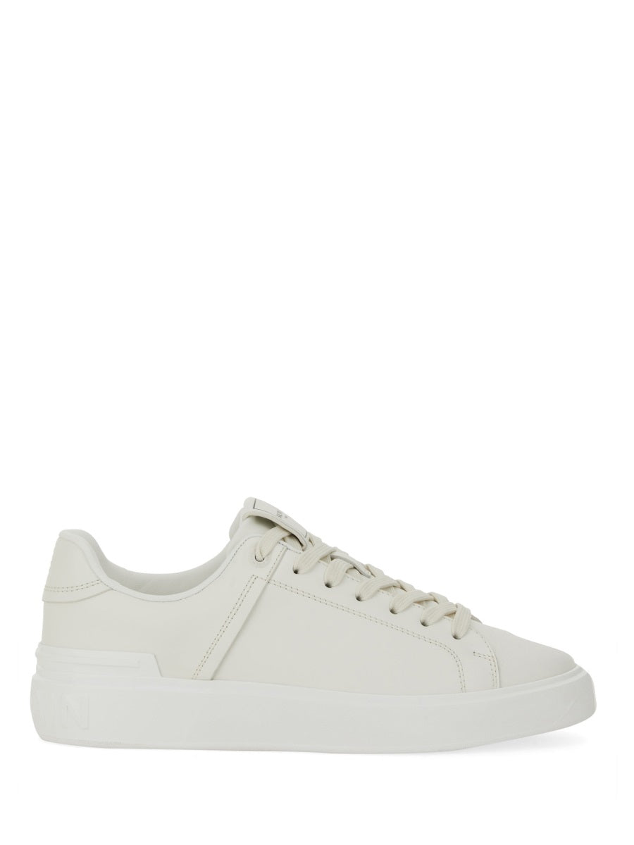 BALMAIN Leather Court Sneakers for Women