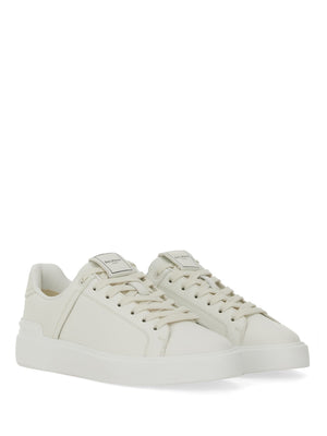 BALMAIN Leather Court Sneakers for Women