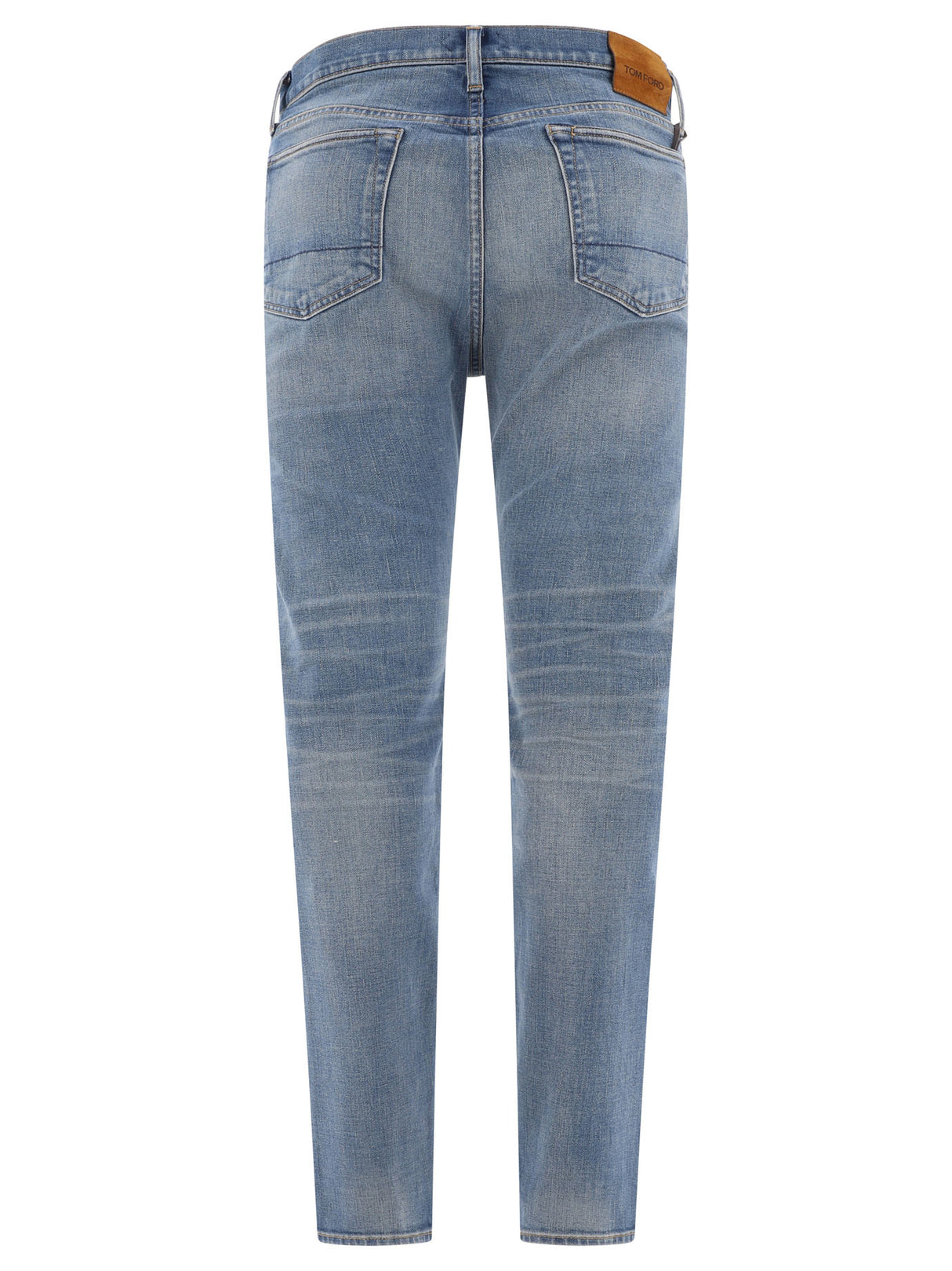 TOM FORD Classic Straight Fit Jeans in Light Blue