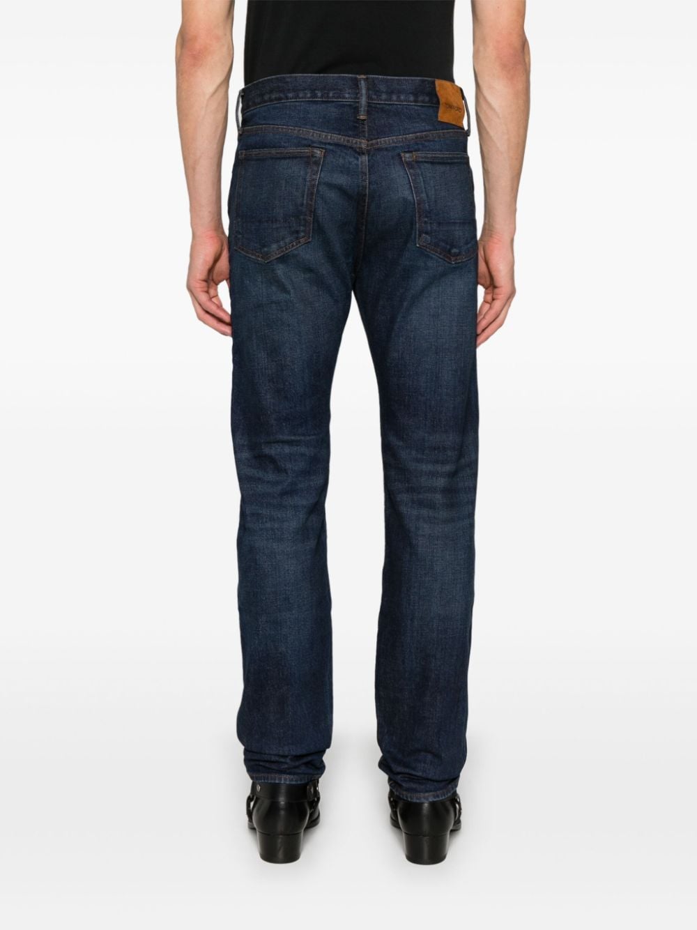 TOM FORD Navy Standard Fit Straight Leg Denim Jeans