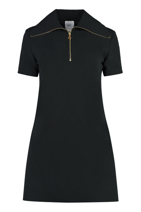 PATOU Technical Crepe Dress with Front Zippers