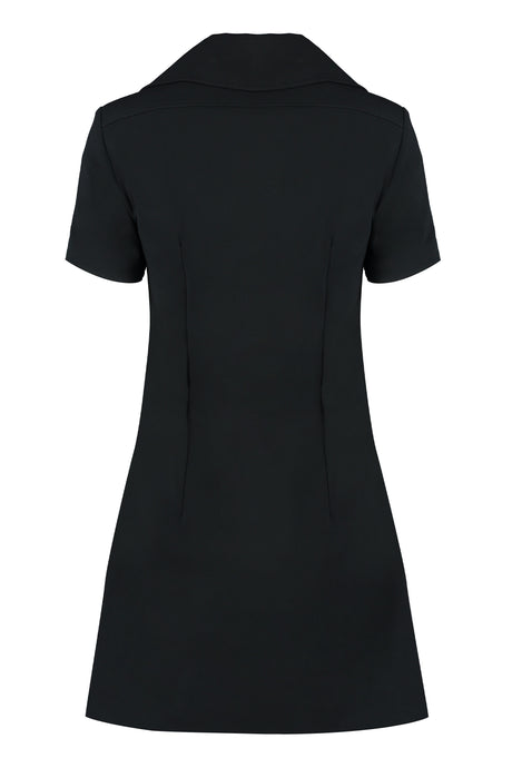 PATOU Technical Crepe Dress with Front Zippers