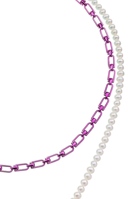 EÉRA Handmade Double Necklace with Removable Pearl Insert - SS23 Collection