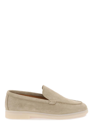 Luxe Beige Suede Moccasins for Women