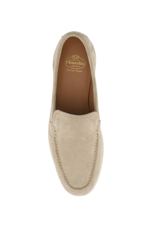 Luxe Beige Suede Moccasins for Women