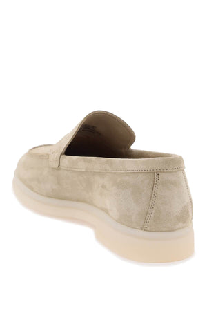 Luxe Beige Suede Moccasins for Women