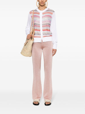 MISSONI Stylish Straight Leg Lurex Trousers