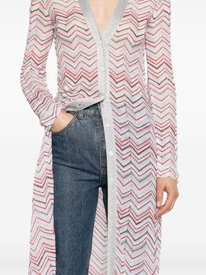 Áo Khoác Cardigan Dài Zigzag cho Nữ - Bộ Sưu Tập Mùa Hè 2024