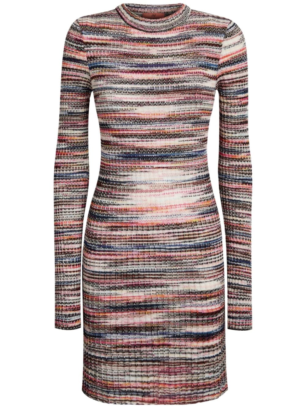 MISSONI Chic Multicolor Striped Mini Dress