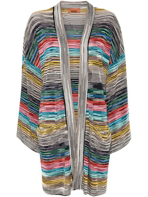 MISSONI Multicolor Striped V-Neck Cardigan