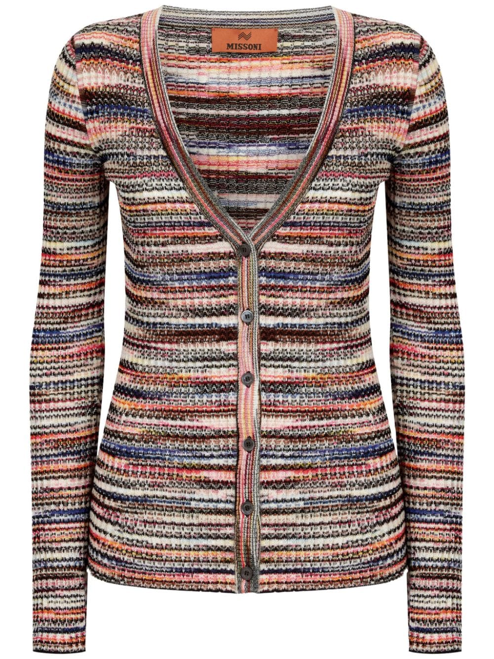 MISSONI Striped V-Neck Cardigan