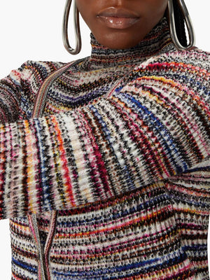 MISSONI Striped V-Neck Cardigan