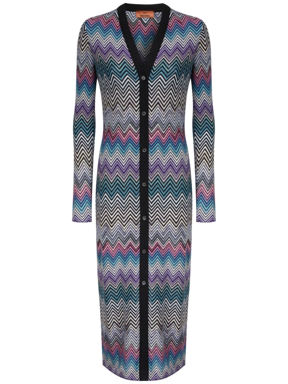 MISSONI Slim Fit Long Wool Cardigan - Size 40 IT